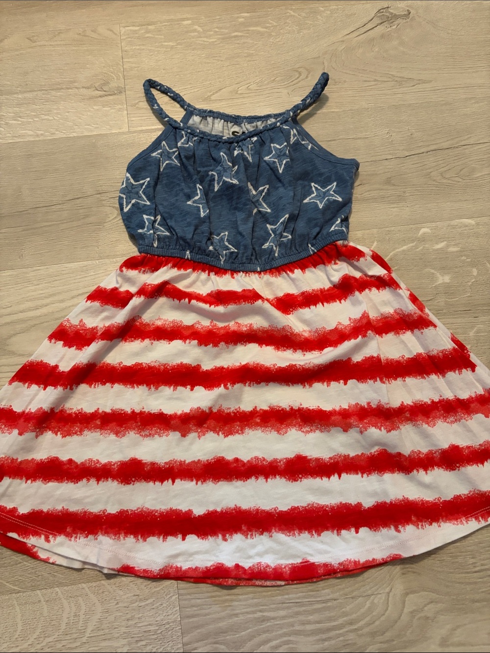 jumping beans Blue Star & Red White Striped Casual Dress